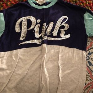 Two Pink Long Sleeve Shirts.